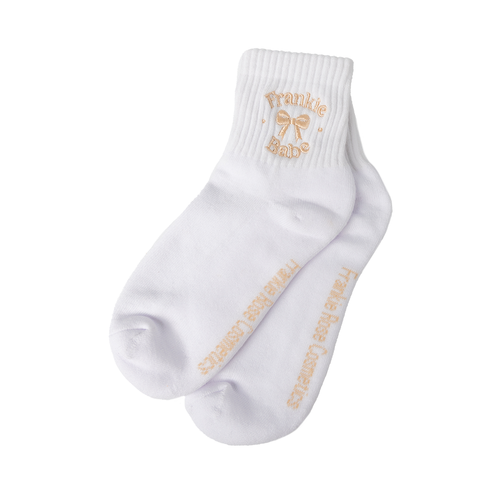 Frankie Bow Sock - Gold