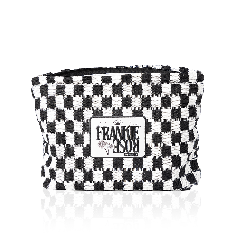 Large Black Checkered Frankie Bag