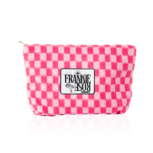 Large Pink Checkered Frankie Bag